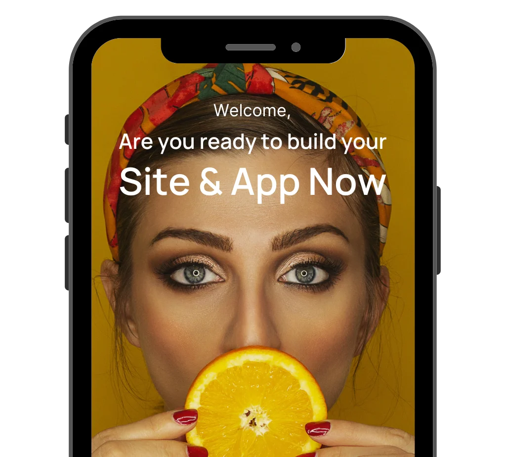 visual representation for website & app builder inside mockup